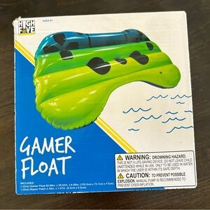 Gamer Float - Green and Black Pool Toy Floatie NEW in Box